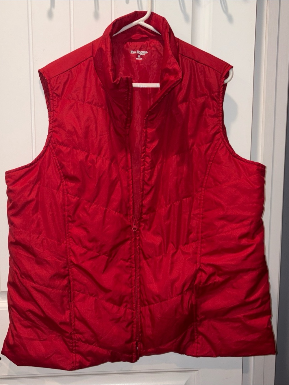 Red Quilted Puffer Vest Kim Roger’s 2xL woman’s